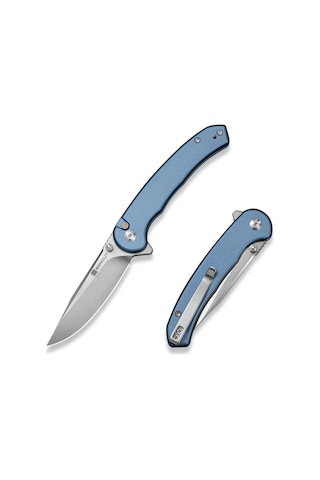 Sencut Ingot Blue Aluminum Handle Satin Finished D2 Blade Çakı Mavi