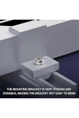 Moly 10 Adet Alüminyum Z-şekilli Güneş Paneli Tutamağı, Çivili, 30mm Yan Basınçlı, Hızlı Kurulum