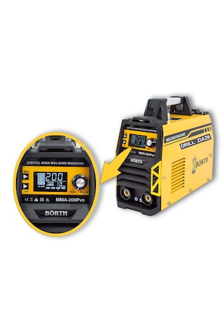 Börth Pro Professional 200 Amper Inverter Kaynak Makinesi Drıll Z