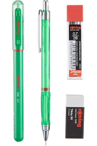 Rotring Visuclick + Jel Okul Seti 0.7 Mm Yeşil