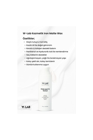 W-Lab Cosmetics Iron Matte Wax 110 Gr