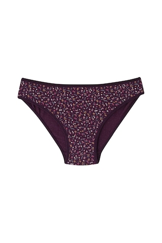 Kadın Desenli Karışık Renkli Külot Slip 7'li Paket Pamuklu Likralı Çok Renkli 1