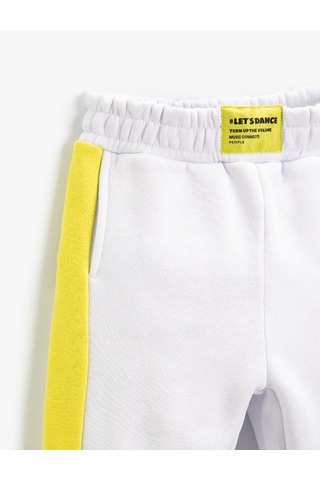 Koton Renk Bloklu Jogger Eşofman Altı Cepli Ekru 2skg40025ak