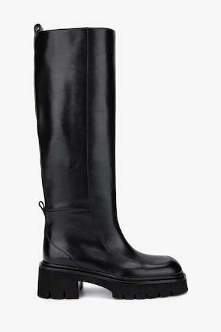 Valmenti Kadın Hakiki Deri Siyah Deri Casual Çizme 1046 22322 Bn Czm Sk24-25 Sıyah Dr Siyah Deri