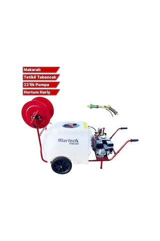 Bartech PM200 22'lik Pompa Hortumsuz Tetikli Tabanca İlaçlama Tankı 200 L Bartech PM200 22'lik Pompa Hortumsuz Tetikli Tabanca İlaçlama Tankı 200 L