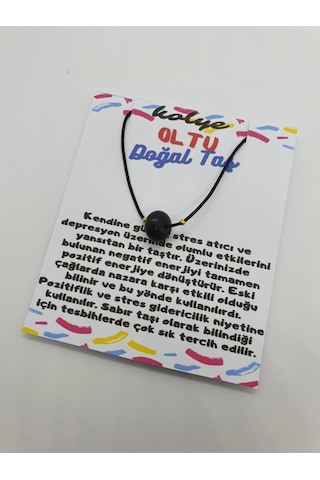 Sertifikalı Oltu Taşı Kolye Ayarlanabilir Orijinal Doğal Taş Çok Fonksiyonlu Kolye Çok REnkli