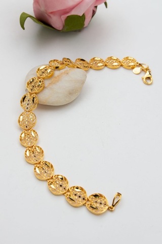 Latif Kuyumculuk 22 Ayar Altın Telkari İşlmeli Altın Bileklik B218993 Altın Sarı Altın