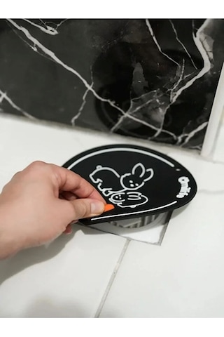 Banyo,mutfak,lavabo Gider Kapatıcı Kapak Koku Önleyici Mat Siyah
