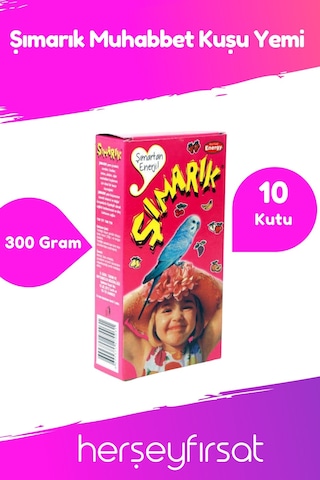 Energy Şımarık Muhabbet Kuşu Yemi 300 Gram 10 Kutu