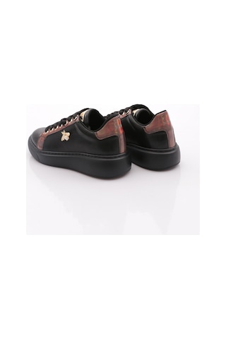 Dgn B2013 Kadin İnci Taşli Sneakers Siyah