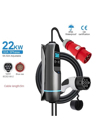 Khons 22 Kw 32 Amper Elektrikli Araç Şarj Cihazı