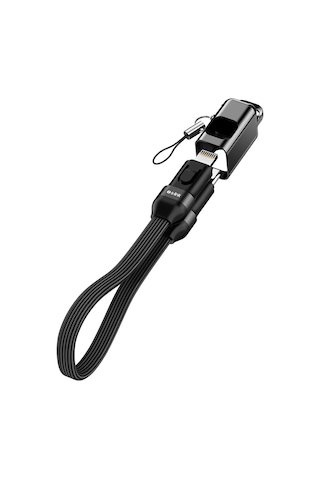 S-link Armor Cl-020 30w 20 Cm Type-c To Lightning Pd Örgülü Metal Başlıklı Siyah Hızlı Şarj Kab Standart
