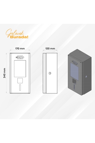 E 365 Ac Mini Tip 4.3 İnç Ekranlı Tek Soketli Rfıd 22 Kw