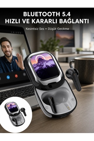 Enc Destekli Bluetooth 5.4 Kulaklık Eq Ayarlı, Akıllı Kutulu - Lisinya Standart
