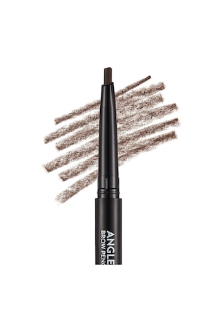 Flormar İki Uçlu Açılı Kaş Kalemi ve Kaş Fırçası (Koyu Kahve) - Angled Brow Pencil - 004 - 8690604572069