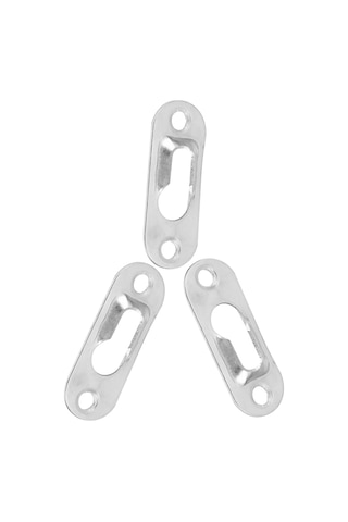 Tenfowee Gümüş Metal Tablo Aydınlatıcı Askısı - 1.5mm Kalınlık, Gizli Tasarım, 40 Adet/paket Diğer