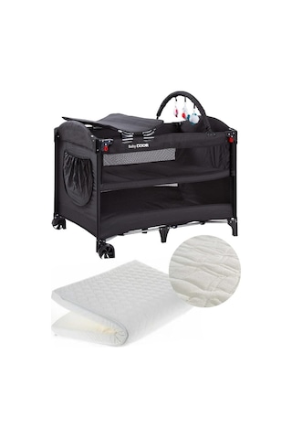 Babydoor 2052 Madre Pro Oyun Parkı 70x110 Cm Bebek Beşik+yatak Hediyeli