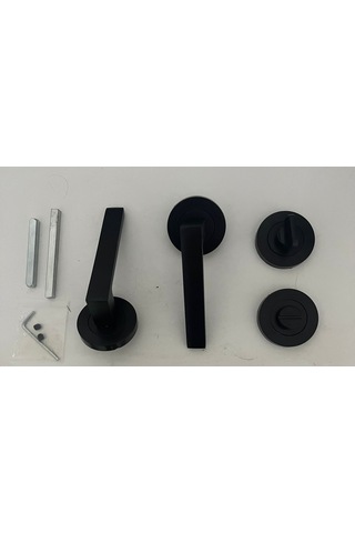 Siyah Lama Wc Kapı Kolu Ön - Arka Takım