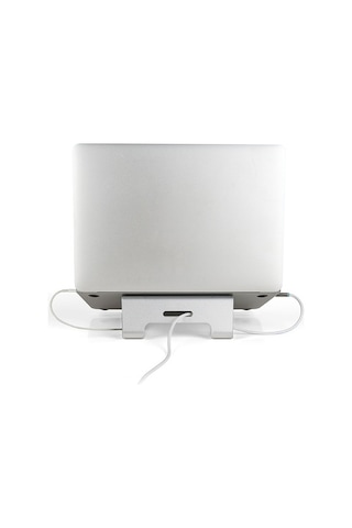 Ebitda Upergo Alüminyum Macbook Uyumlu Notebook İpad Düz Soğutma Tabanı - Gümüş