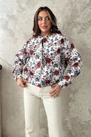 Alemdarshop Beyaz Bomber Ceket