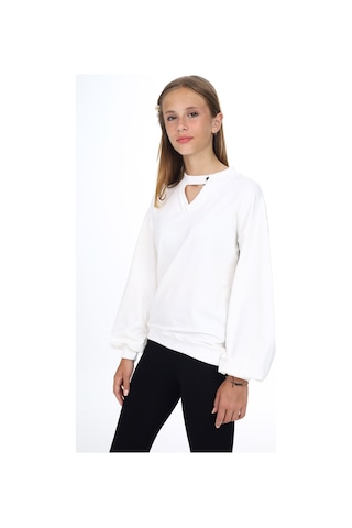Toontoy Kız Çocuk Okul Sweatshirt Ekru