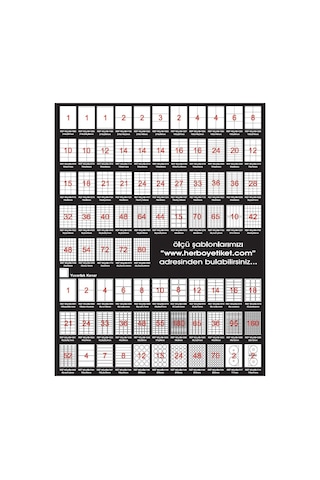 Herboy Hb 1033 63,5mmx25,4mm Beyaz Laser Etiket