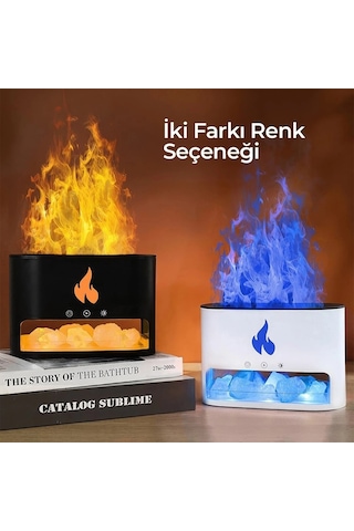 Simülasyon Şömine Buhar Makinesi Açık Bej