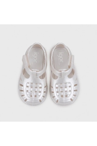 Igor İgor Tobby Nacar Unisex Çocuk Sandalet S10366 Ekru
