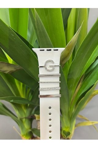 Apple Uyumlu Watch Kordon Aksesuarı Charm Set G Harfi