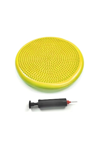 Anjiexun Sarı Pvc Yoga Denge Matı, Şişme Masaj Minderi Sarı