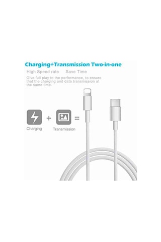 Apple Uyumlu iPhone 14 13 12 ve 11 X XR XS iPad 2020 Tüm Pro Pro Max Modelleri İle USB-C to Lightning 20W