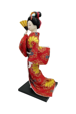 Japon Kimonolu Geyşa Bebek Kabuki Biblo 30 Cm No.15 Anime