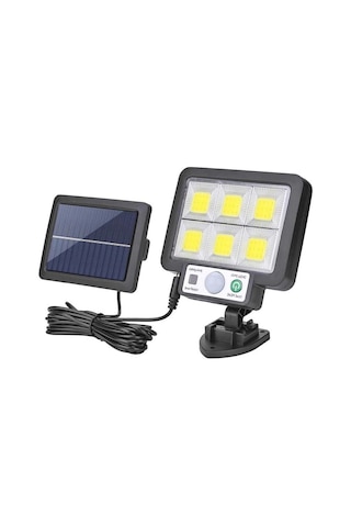 Jx-f72 Solar Panelli Hareket Sensörlü Üç Modlu Duvar Lambası Çok Renkli