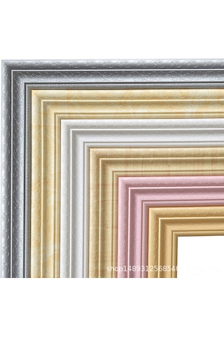 Yaozixa Ev Dekorasyonu İçin 3d立体 Otomatik Yapıştırmalı Ayak Çizgisi - Su Geçirmez, Tv Arka Planı Çerçevesi, Gri Renk, 230cm X 8cm Diğer