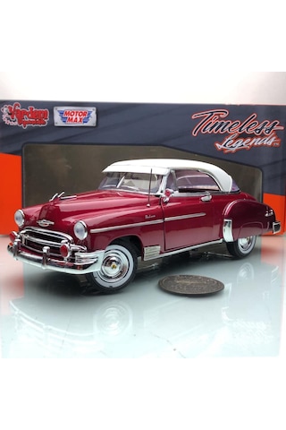 1950 Chevrolet Chevy Belair Cheery 1 18 Ölçek Motormax