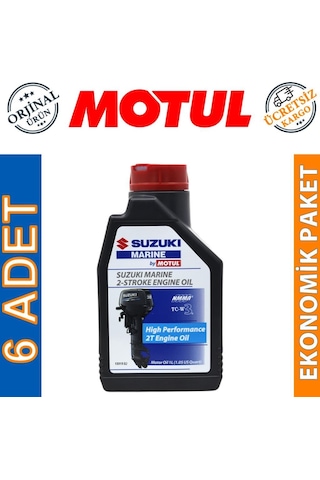 Motul Suzuki Marine 2t 1 Lt 2 Zamanlı Tekne Motor Yağı 6 Adet
