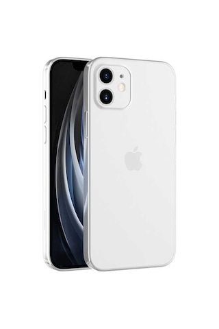 Apple Uyumlu iPhone 11 Kılıf Zore Blok Kapak Renksiz