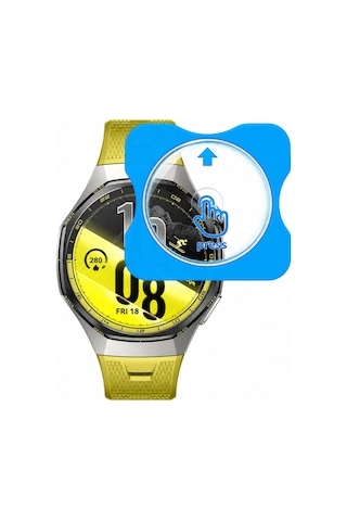 Huawei Watch Gt7 Pro 46mm Uyumlu Kolay Kurulum Aparatlı Temperli Cam Ekran Koruyucu