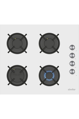 Simfer SB8253 - T3048 - SD8714 Trend Beyaz Cam 3'lü Ankastre Set