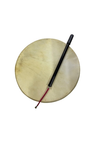 Havalı Bendir 45cm Pompası Dahil Keçi Derili