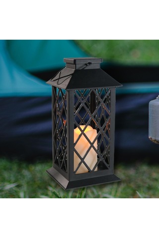 Dolıty Açık Masa Lambası Peyzaj Fener Oda Partisi Bahçe Için Siyah