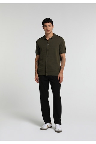 Colin's Colins Regular Fit Polo Yaka Jakarlı Erkek Yeşil Kısa Kol Kazak Cl1080523 Q1.v1 Grn