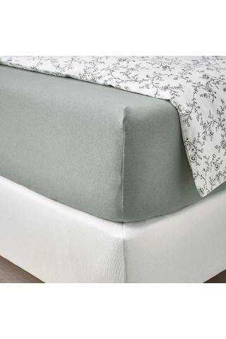 Ikea Varvıal Çift Kişilik Çarşaf 160 X 200 Cm Yeşil