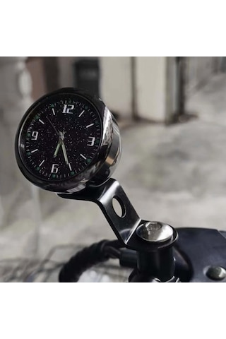 Artfulabode Suntek Siyah Motosiklet Kadranı Dijital Dekoratif Saat Ea Siyah