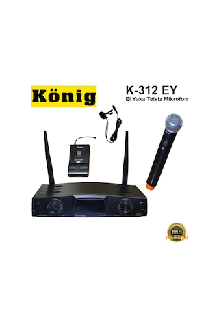 König K-312 Ey El Yaka Telsiz Mikrofon