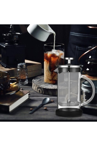 Suntek Fransız, Temizlenebilir Sürahi Piston Espresso , 304