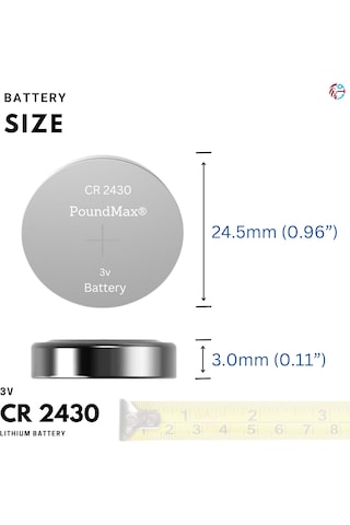 5 Adet 2430 Cr2430 Dl2430 3v Poundmax Lityum Düğme Pil, Uzun Raf Ömrü, Küçük Elektronik Cihazlar İçin Uzaktan Kumandalar, Teraziler, Akıllı Ev Cihazları, Ölçüm Cihazları Ve Hesap Makineleri