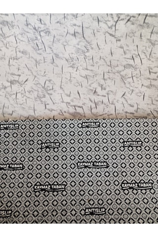 Aslan Home Gri Yeni Nesil Yıkanabilir Kaymaz Taban Dört Mevsimlik Salon, Banyo, Balkon, Genç Odası Kesme Yolluk