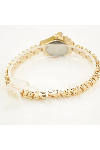 Vkemall Kadınlar İçin Zircon Taşlı Moda Kol Saati - Gençler Ve Öğrencilere Uygun - Altın Arka Planlı El Bilezik Saat Diğer