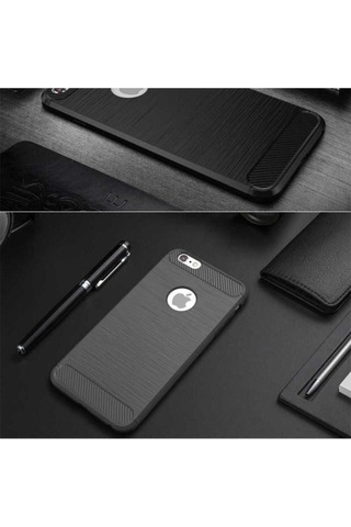 Apple Uyumlu iPhone 7 Plus Kılıf Zore Room Silikon Kapak Gri